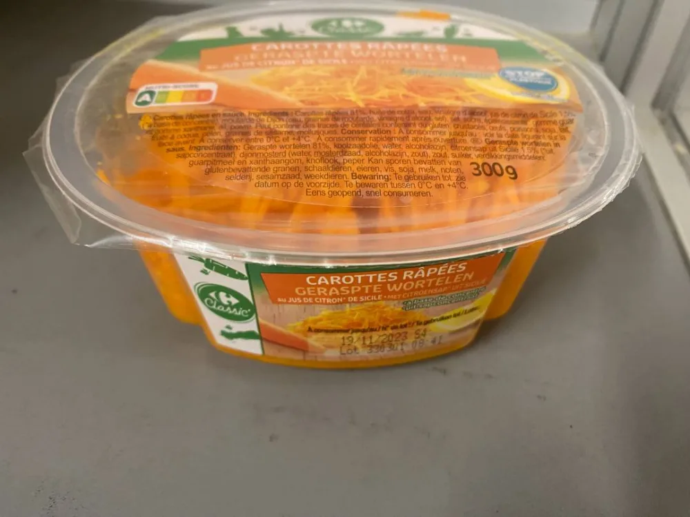 Carottes râpées