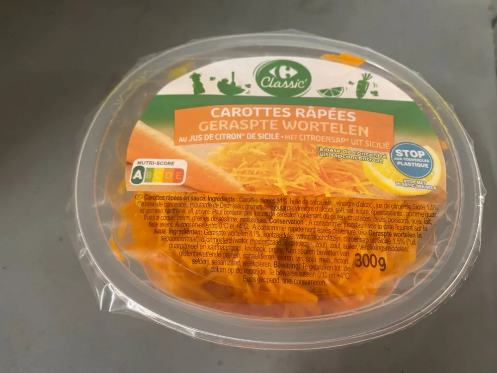 Carottes râpées