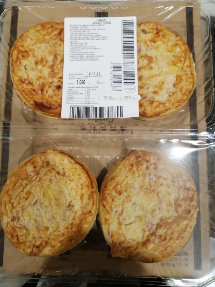 Tarte fine lardons et oignons