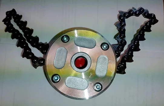 Attachment for brush cutters