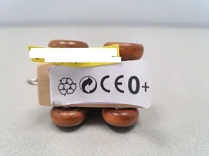 Toy train with wagons