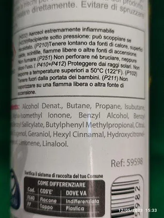 Deodorant spray