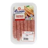 Saucisses de volaille x6 300g et saucisses volaille herbes de provence x6 300g