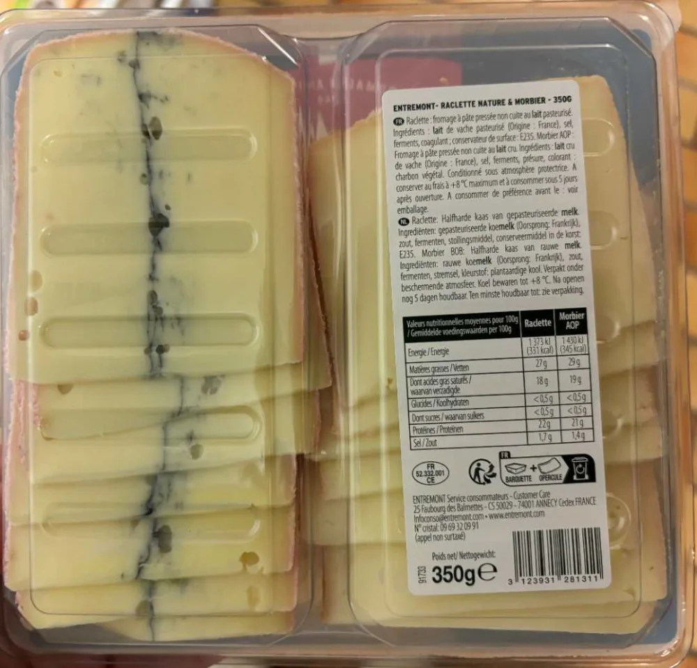 Duo raclette & morbier