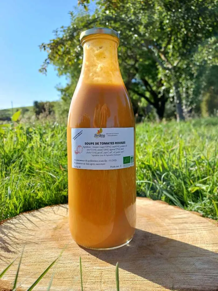 Soupes, sauces tomates, légumes en morceaux, compotes et coulis