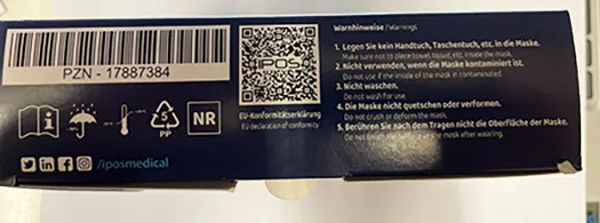 Particle filter mask