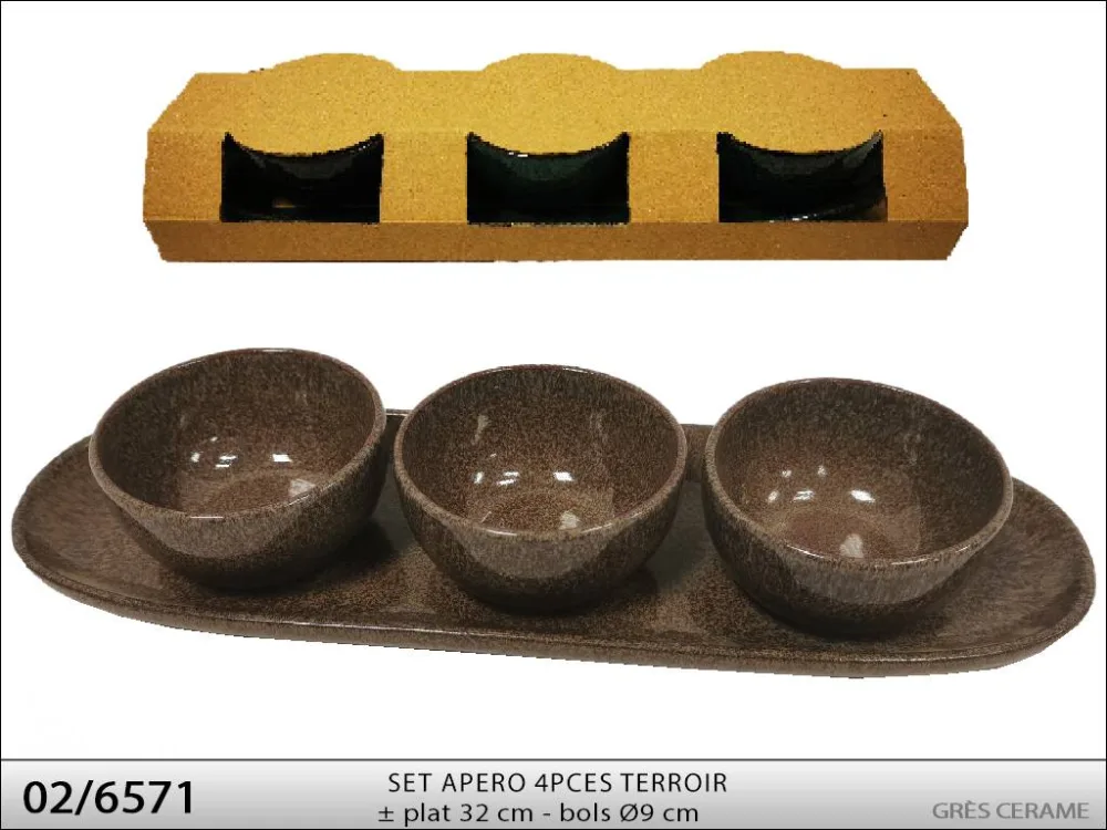 Set apero 4 pces terroir