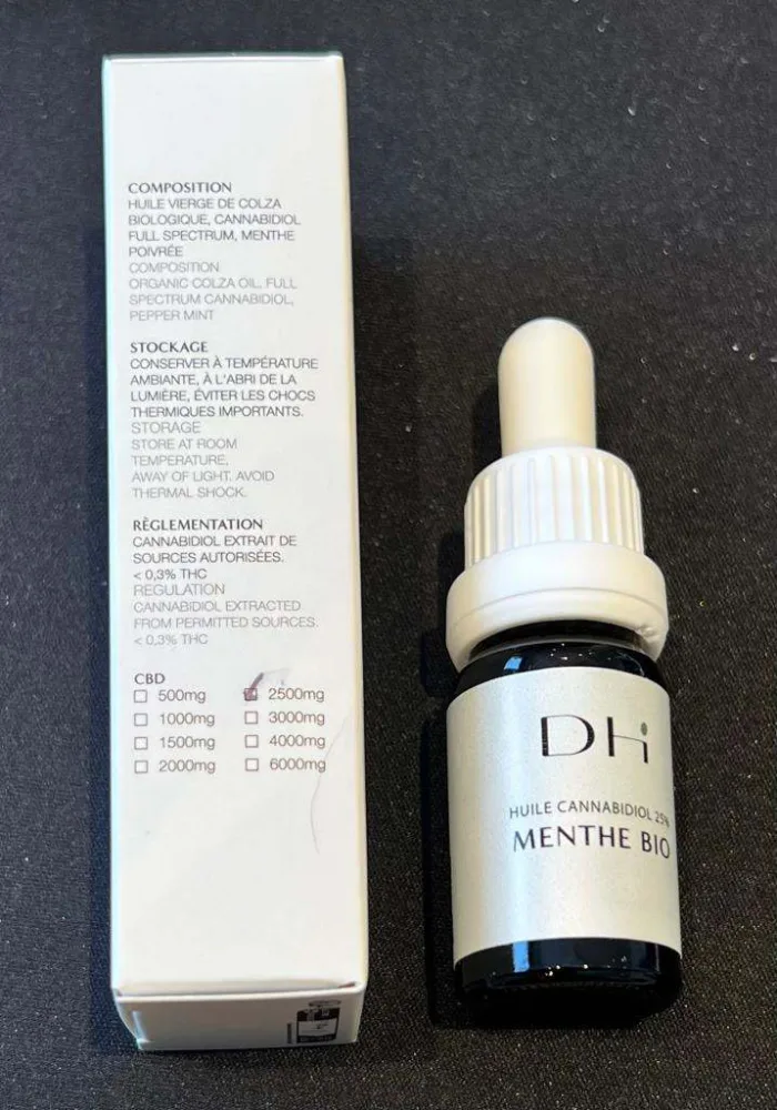 Huiles cbd chanvre/menthe
