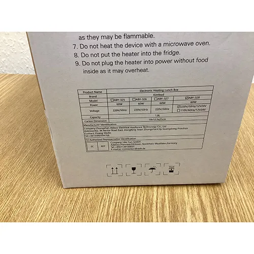 Electric lunchbox