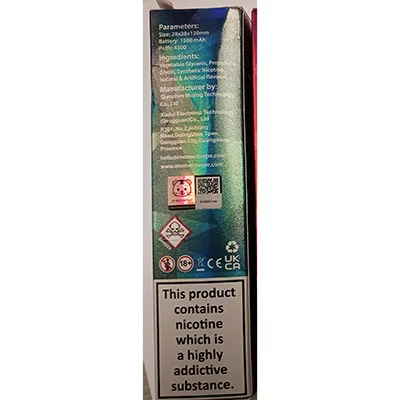 Disposable electronic cigarette.