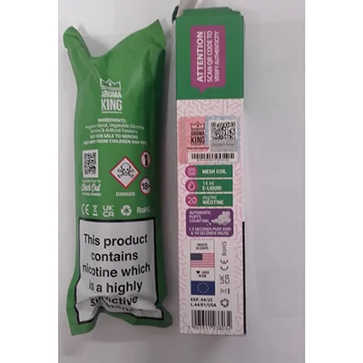Disposable electronic cigarette.