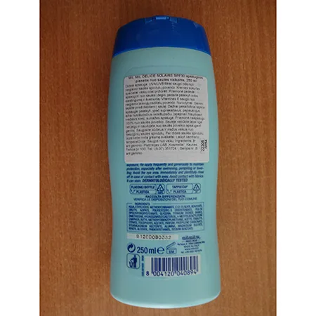 Sunscreen milk