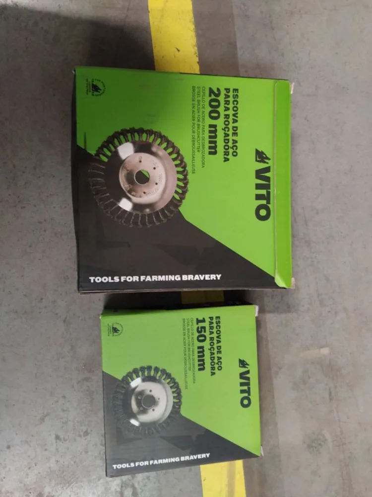 Brosse acier pour débroussailleuse