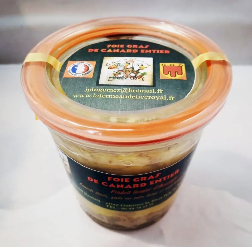 Foie gras de canard entier 100, 200 et 270 gr