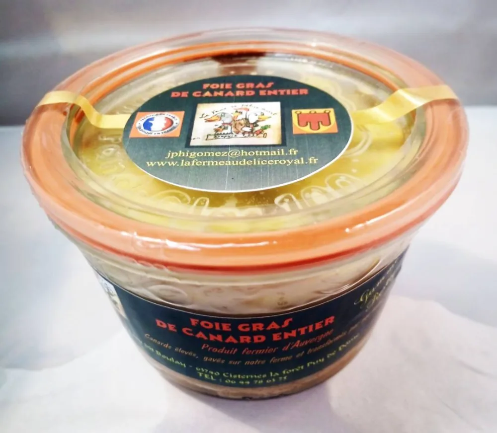 Foie gras de canard entier 100, 200 et 270 gr
