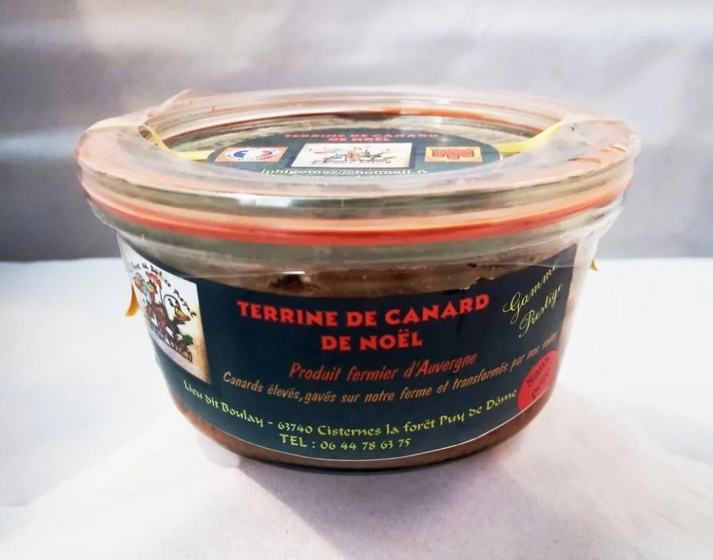 Terrine de canard différentes variétés (suite)