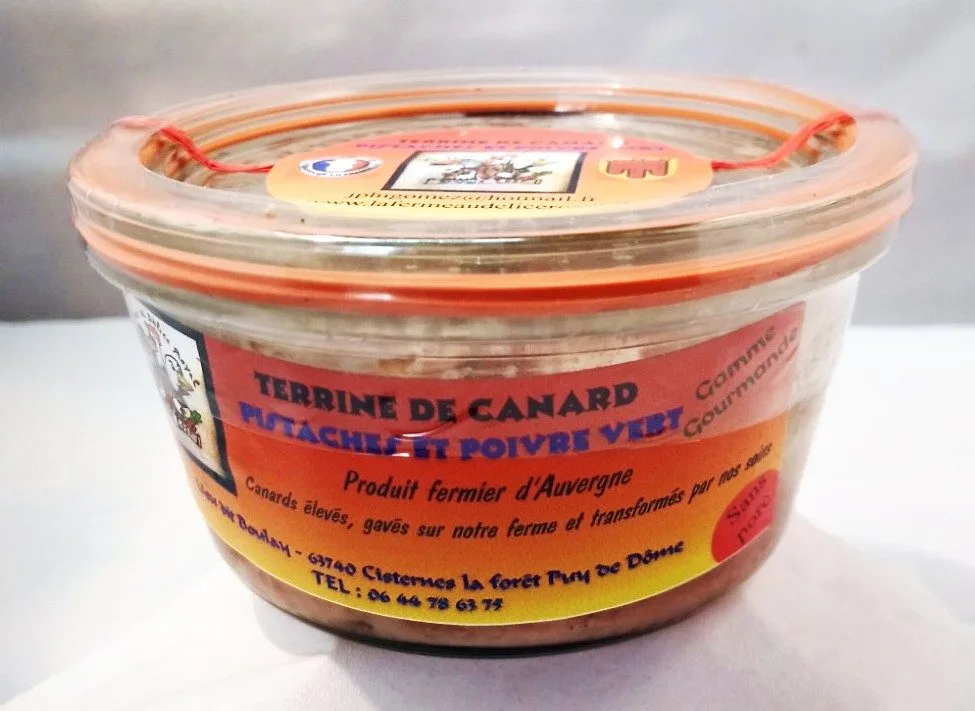 Terrine de canard différentes variétés
