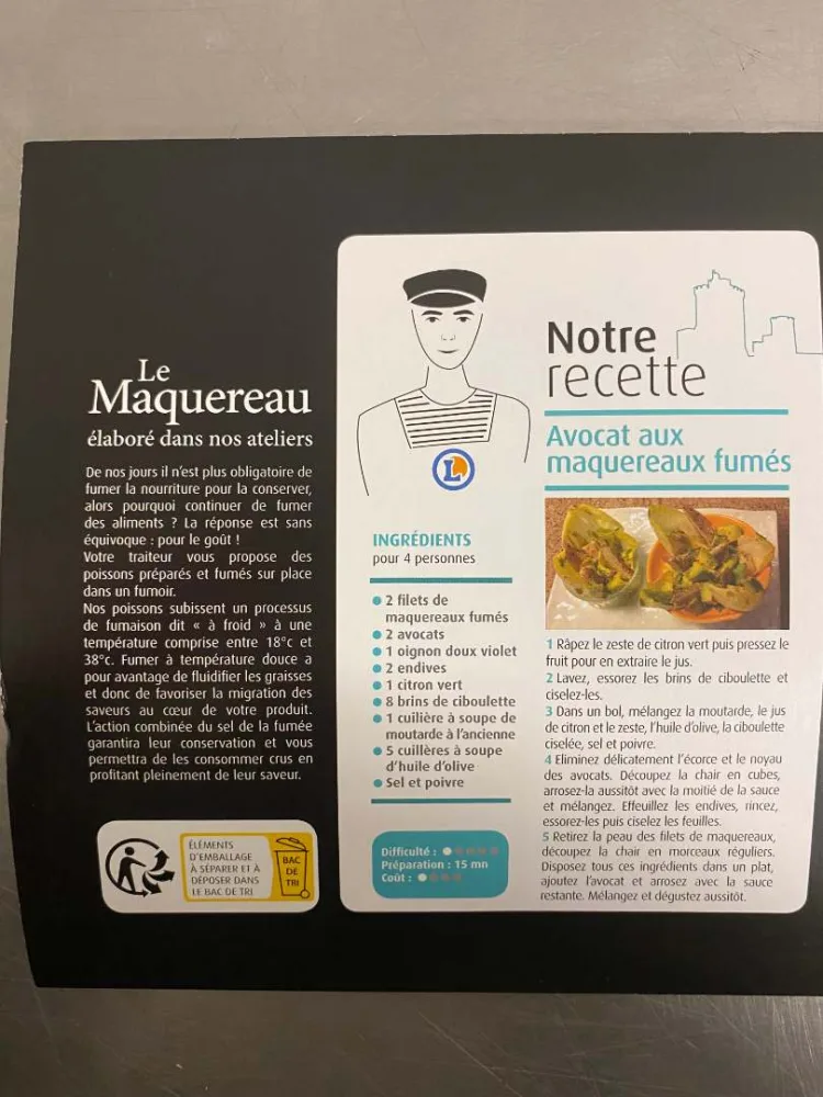 Filet de maquereau au poivre