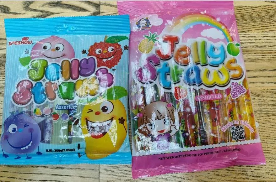 Fruit jelly straws
