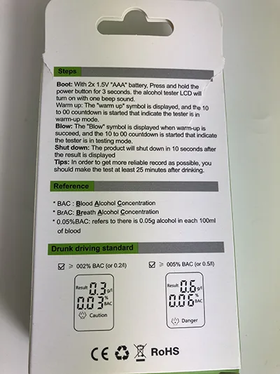 Alcohol tester