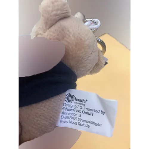 Keyring with soft toy