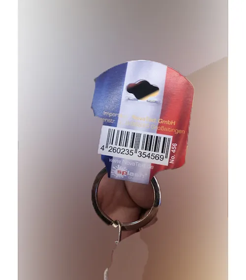 Keyring with soft toy