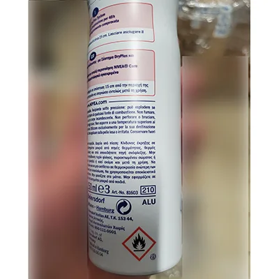 Deodorant spray