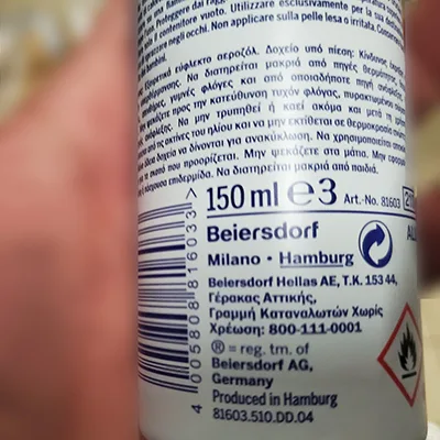 Deodorant spray