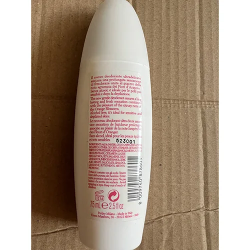 Deodorant spray