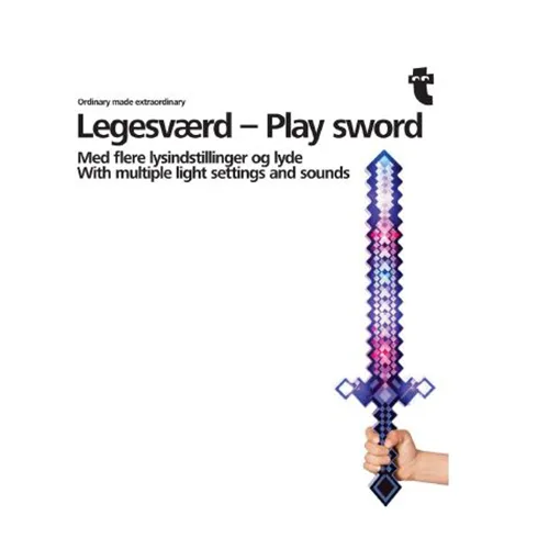 Toy sword with battery
