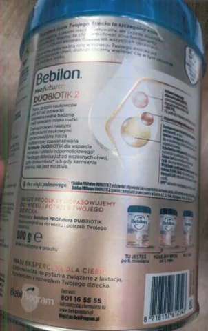 Bebilon PROfutura DUOBIOTIK 2 dla niemowląt po 6. miesiącu życia 800g