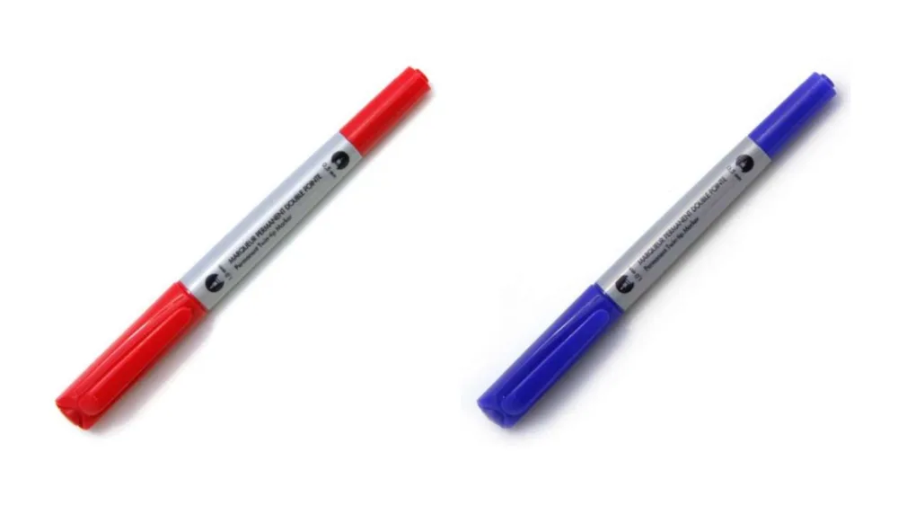 Marqueur permanent double pointe