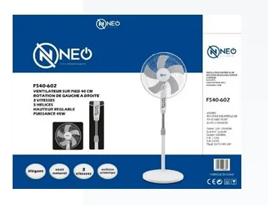 Ventilateur neo sur pied rond