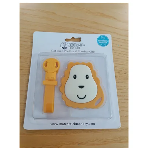 Teether with clip
