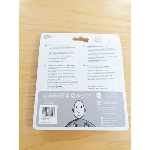 Teether with clip