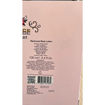 Body lotion