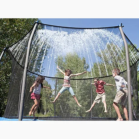 Water sprinkler for trampoline
