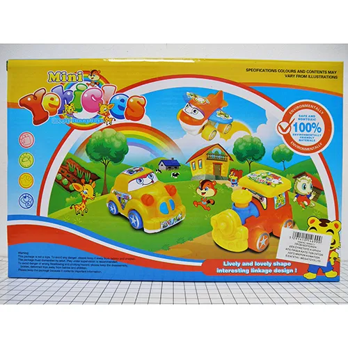 Set of toy vehicles