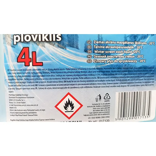 Car windscreen washing fluid