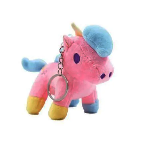Soft toy with keyring