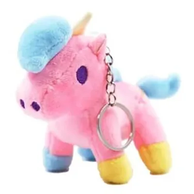 Soft toy with keyring