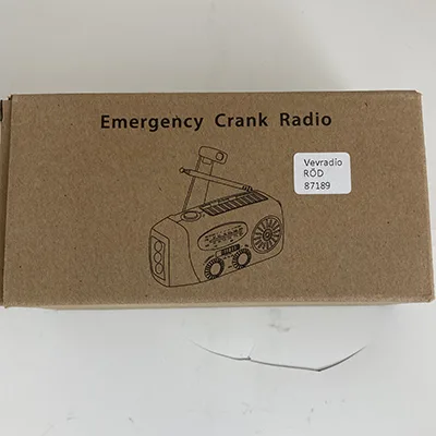 Emergency crank radio