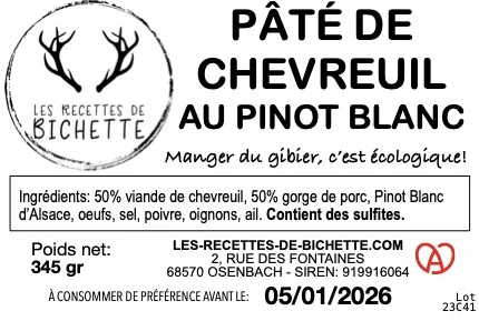 Pâté de chevreuil