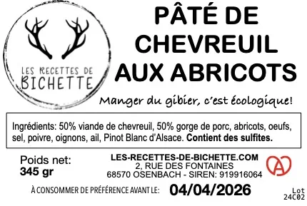 Pâté de chevreuil