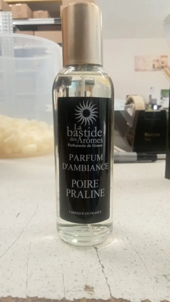 Parfum d'ambiance poire praline /vaporisateur d'ambiance poire praline / diffuseur d'ambiance poire praline
