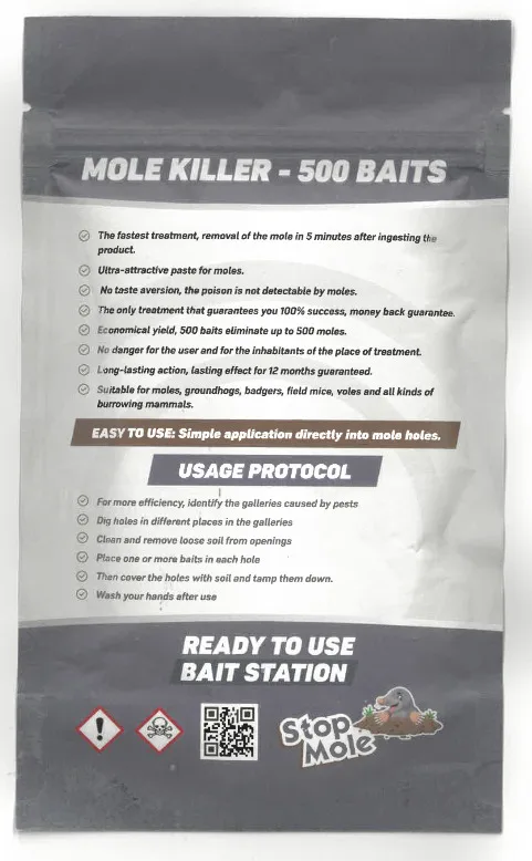 Mole killer - 500 baits