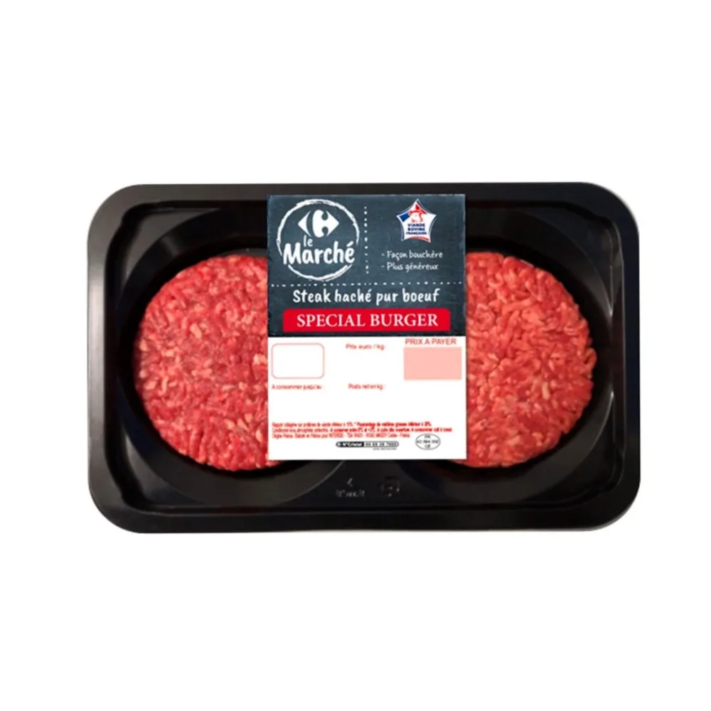 Steak hache et viande hachee pur boeuf