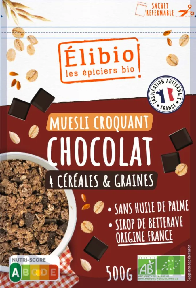 Muesli croquant chocolat