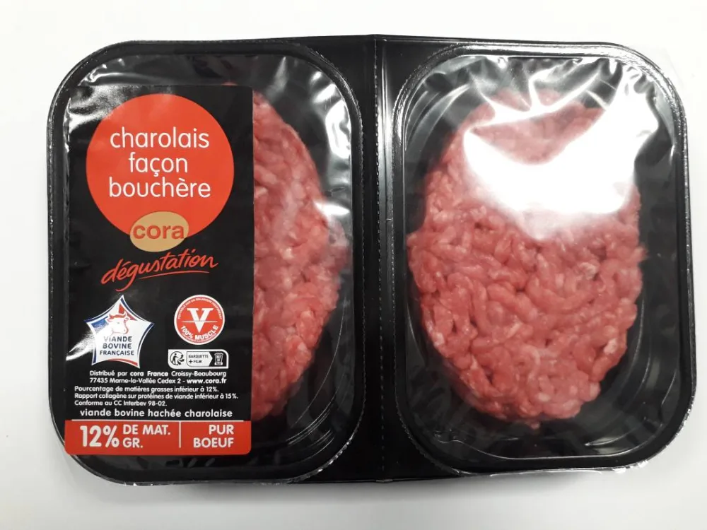 Steak hache 12% de matiere grasse cora degustation