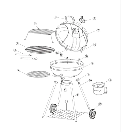 Charcoal barbecue